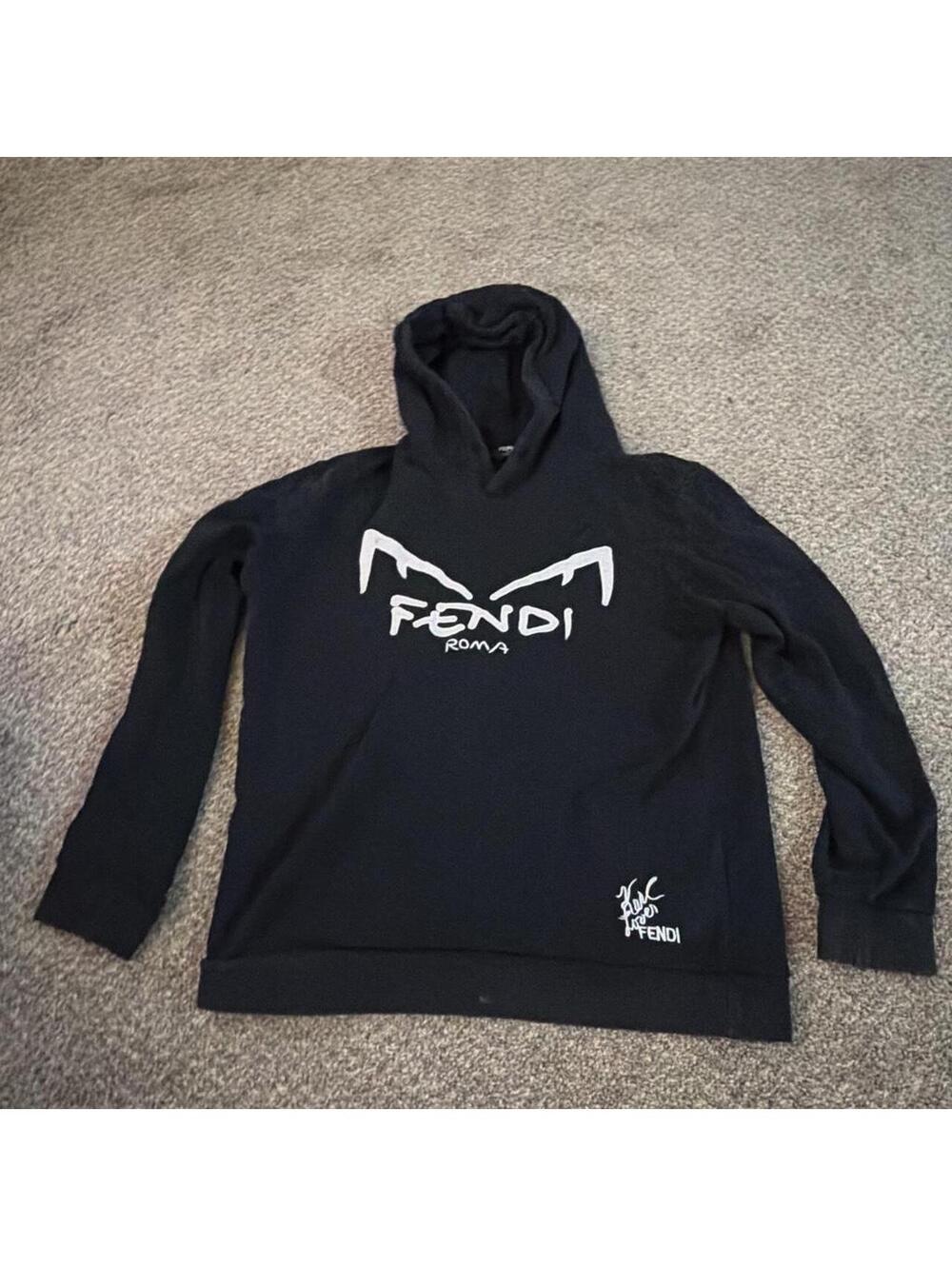 Fendi Men's Black Hoody